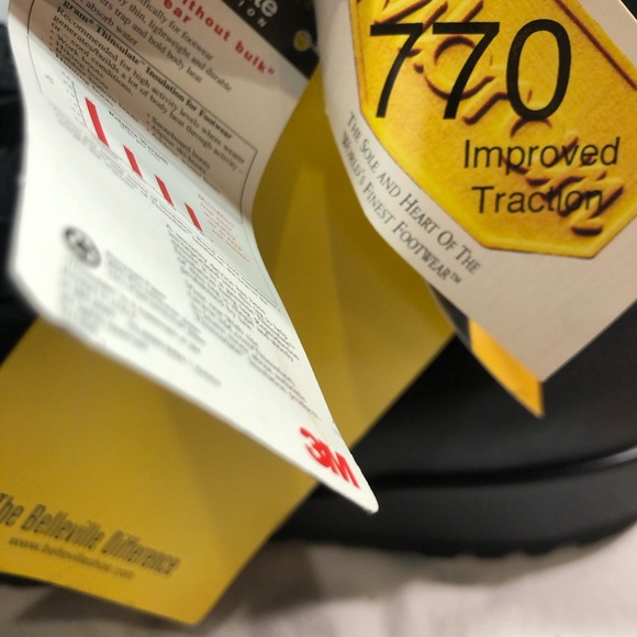 Belleville Boots Men's 15 Black Gore-Tex Combat 770V Insulated Waterproof New - Picture 8 of 16